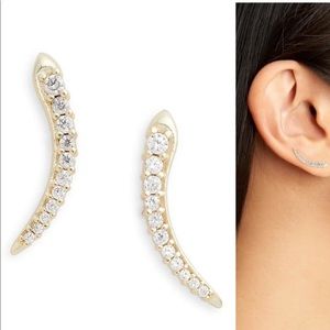 Kendra Scott gold ear climbers
